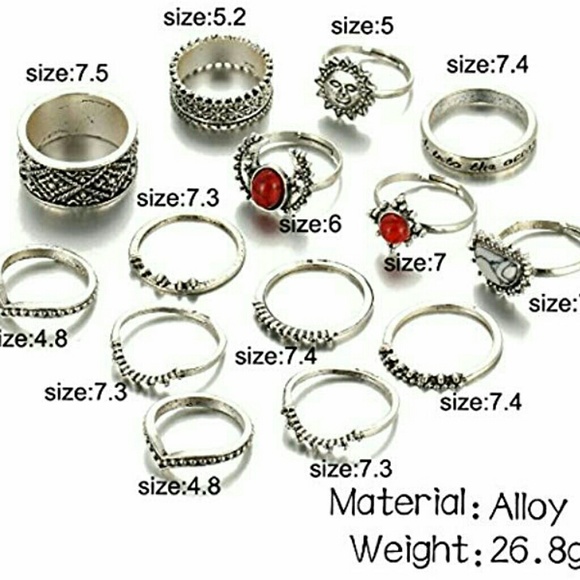 Woman knuckle ring set - Picture 3 of 3